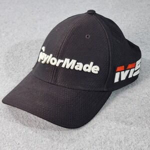 TaylorMade Golf Hat Mens M/L Black New Era 39Thirty‎ Embroidered M5 TP5 Cap